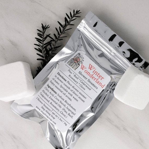 Winter Wonderland<br><small><font color="#B31B1B"> Holiday Shower Steamer </font></small>